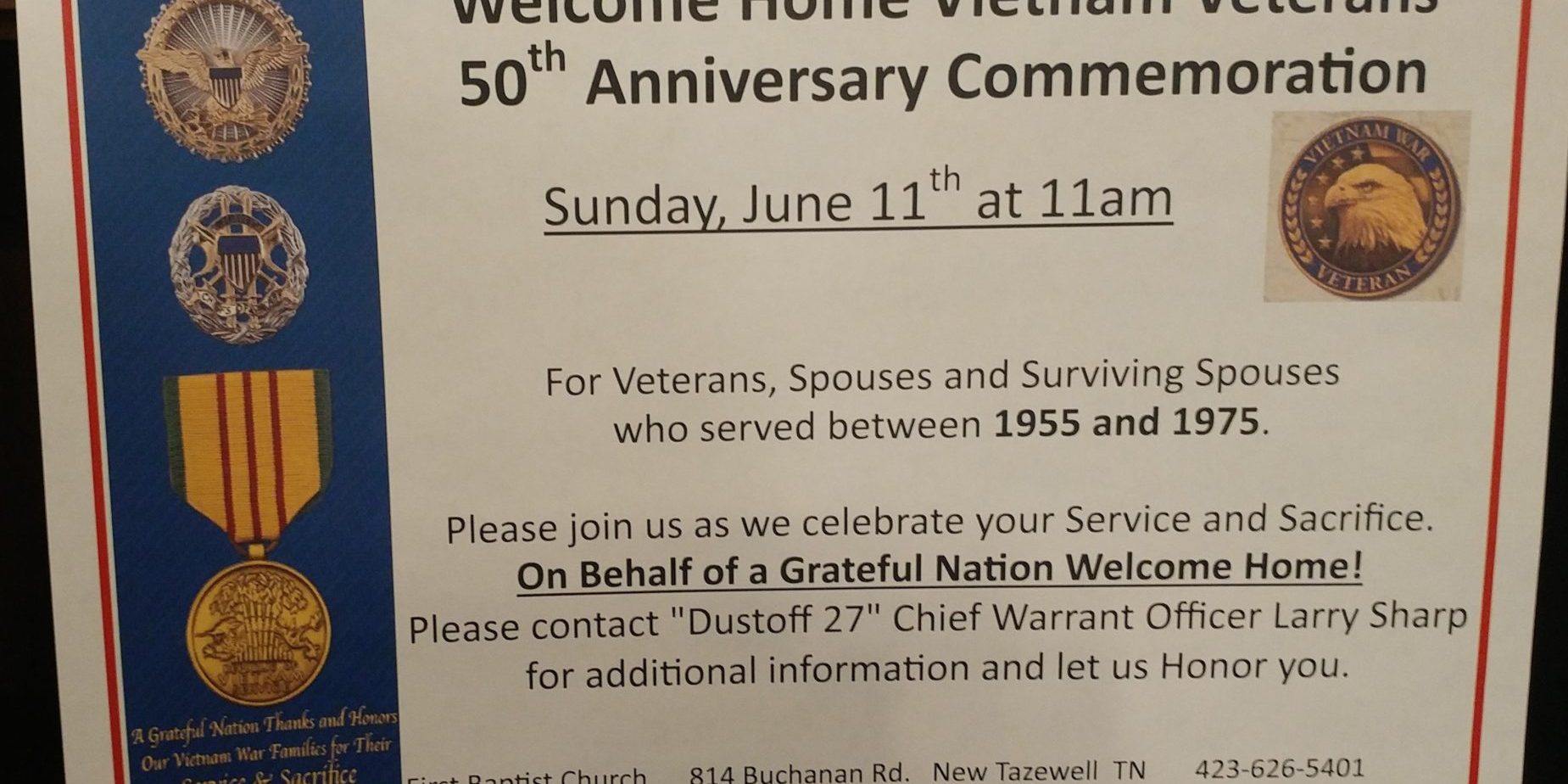 FBC New Tazewell honors veterans Vet to Vet Tennessee